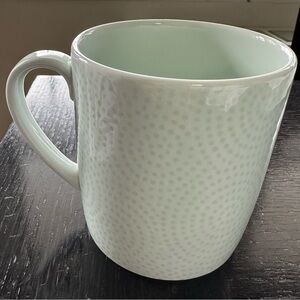 Crate&Barrel Nikko Celadon Edokomon Dot & Pinwheel Mug